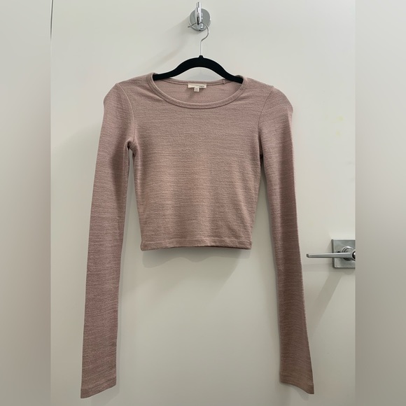 ARITZIA Wilfred Free Mauve Crop Top in XXS - Picture 1 of 4